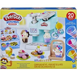 PLAYDOH KITCHEN CREATIONS LA CAFFETTERIA SUPER CON 20 ACCESSORI E 8 VASETTI PASTA MODELLABILE