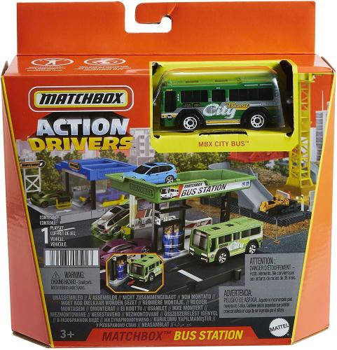 Prodotto: MAT-HJT89.HDL08 - MATCHBOX® PLAYSET BASE BUS STATION STAZIONE  DEGLI AUTOBUS - MATTEL