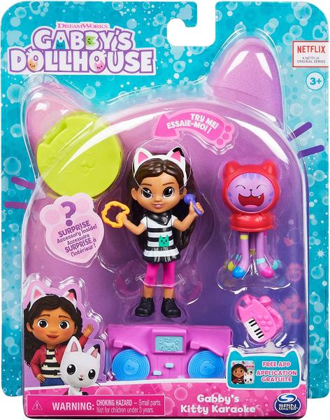 Prodotto: SPI-6060476.20130495 - GABBY DOLLHOUSE NETFLIX PACK DA 2 PERSONAGGI  E ACCESSORI KARAOKE FELINO DI GABBY - SPIN MASTER