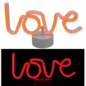 SCRITTA NEON "LOVE" DA TAVOLO CM 28X15X8,5 SAN VALENTINO