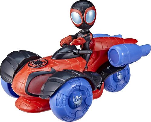 Prodotto: HAS-F4252.F4531 - SPIDEY AMAZING FRIENDS GLOW TECH VEICOLO CON  LUCI E SUONI - MILES MORALES: SPIDERMAN - HASBRO