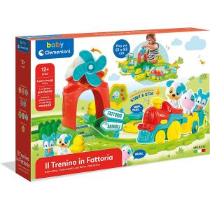 PLAYSET PISTA TRENO - IL TRENINO IN FATTORIA EDUCATIVO, MOTORIZZATO, PARLANTE, INTERATTIVO (ITA) 17299