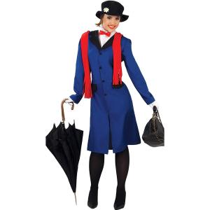 COSTUME BABYSITTER TATA MARY POPPINS GOVERNANTE TAGLIA L 42-44