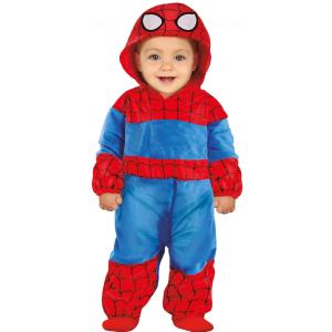 COSTUME BABY HERO SPIDERMAN PIGIAMONE UOMO RAGNO SUPEREROE TAGLIA 18-24 MESI