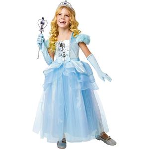 COSTUME BLUE PRINCIPESSA BAMBINA MISURA 3-4 ANNI