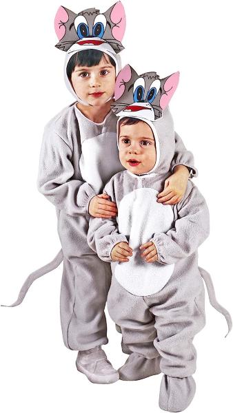 Prodotto: WID-36029 - COSTUME GATTINO GATTO TOM COPRICAPO CON MASCHERA 3-4  ANNI 110 CM - WIDMANN