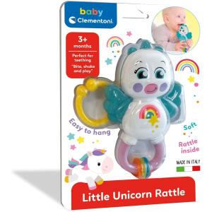 SONAGLINO CON MASSAGGIAGENGIVE RATTLE UNICORN MADE IN ITALY