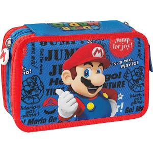 ASTUCCIO 3 ZIP CORREDO SUPER MARIO