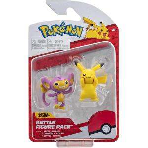 POKEMON BATTLE FIGURE PACK ASS.3 - PIKACHU E AIPOM