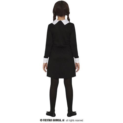 Costume mercoledì addams classico bambina 7/9 anni