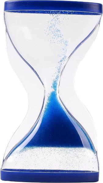 Clessidra blu vetro liquido 14,5 cm / 1 min — Raig