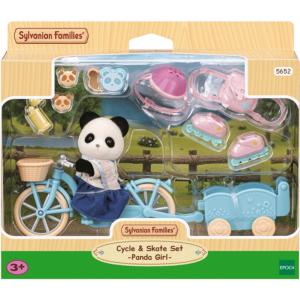 SYLVANIAN FAMILIES - SET BICI E PATTINI RAGAZZA PANDA