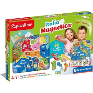 SAPIENTINO GEO-PUZZLE MAGNETICO DELL'ITALIA - K -