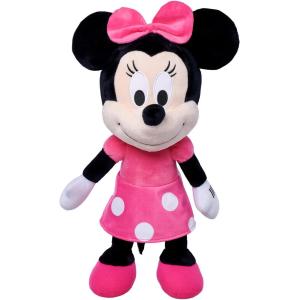 PELUCHE MINNIE HAPPY FRIENDS CM 48 CON ABITO ROSA E FIOCCO 