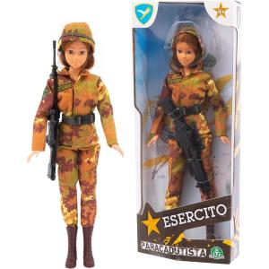 ESERCITO ACTION HERO 30 CM PARACADUTISTA DONNA 