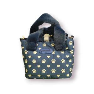 BORSA MINI HAND BAG CAMOMILLA ZAMPINE E CUORICINI BLU