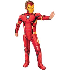 COSTUME IRON MAN CON MUSCOLI DELUXE BAMBINO MISURA 3-4 ANNI