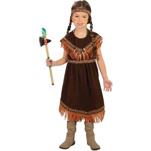 COSTUME DA INDIANA BAMBINA 5-6 ANNI