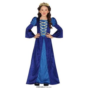 Costume Bambina 7-9 Anni Dama Medievale Carnevale