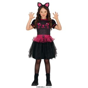 COSTUME DA GATTA NERA E ROSA BAMBINA 7 – 9 ANNI BLACK