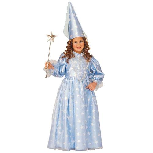 Costume Fatina Fata Magica, Azzurro, Bambina 3-4 anni