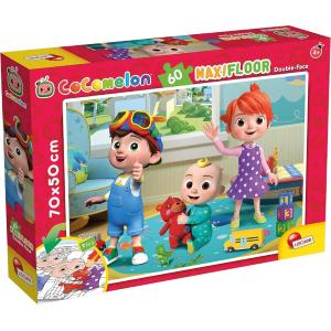 PUZZLE GIGANTE COCOMELON  MAXIFLOOR 60 PZ - HUGS LIKE A TEDDY'S LOVE ABBRACCI