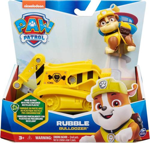 Rubble Paw Patrol Bulldozer di Rubble Veicolo e personaggio