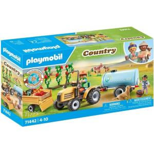 PLAYMOBIL COUNTRY TRATTORE CON RIMORCHIO E CISTERNA