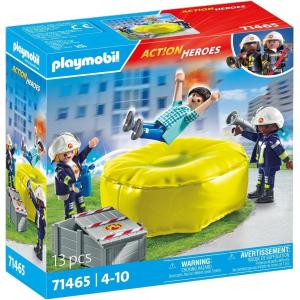 PLAYMOBIL ACTION HEROES MATERASSO DI SALVATAGGIO DEI POMPIERI