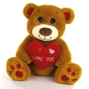 PELUCHE ORSO MIELE SAN VALENTINO H 20 CM 4 EVER