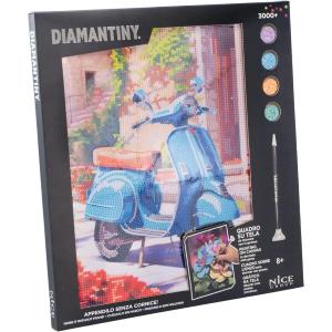 DIAMANTINY QUADRO VESPA BLU