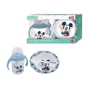 DISNEY BABY BOX REGALO MICKEY  3 PZ. TAZZA + PIATTO + CUCCHIAIO