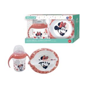 DISNEY BABY BOX REGALO MINNIE 3 PZ. TAZZA + PIATTO + CUCCHIAIO