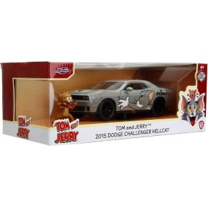 JADA TOM & JERRY AUTO DODGE CHALLENGER HELLCAT CON PERSONAGGIO SCALA 1:24