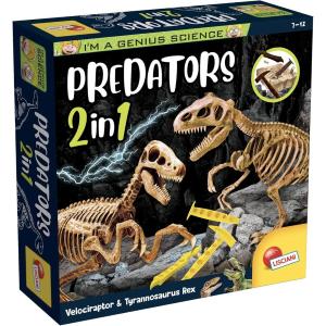 I'M A GENIUS - PREDATORS 2 IN 1 DINOSAURI