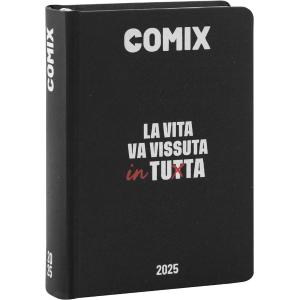 DIARIO AGENDA COMIX 16M MIGNON PLUS BIANCO E NERO