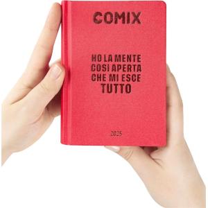 DIARIO AGENDA COMIX 16M MIGNON PLUS ROSSO PROFONDO