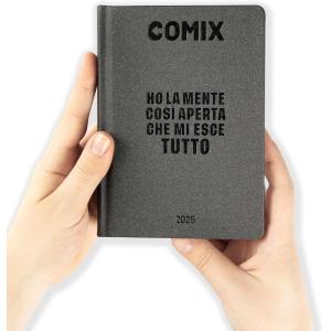 DIARIO AGENDA COMIX 16M MINI 11X15X3 NERO CARBONE