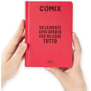 DIARIO AGENDA COMIX 16M MINI ROSSO PROFONDO