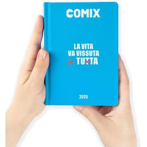 DIARIO AGENDA COMIX 16M MINI CIANO