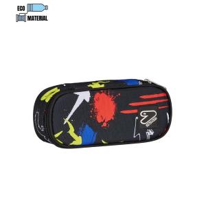 ASTUCCIO BUSTINA OVALE PLUS SEVEN GRS GRAFFITI LOAD NERO ROSSO AZZURRO