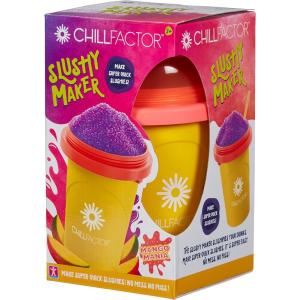 CHILLFACTOR FRUITASTIC SLUSHY MAKER GRANITA ISTANTANEA CON BICCHIERE GIALLO E TAPPO ARANCIONE