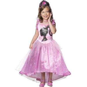 COSTUME BARBIE PRINCIPESSA BAMBINA MISURA 7-8 ANNI