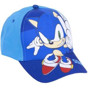 CAPPELLO CON VISIERA SONIC BLU E AZZURRO