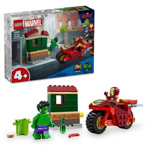 LEGO SUPER HEROES MARVEL IRON MAN CON MOTO E THE HULK