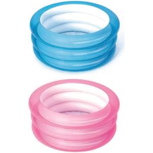 PISCINA  BABY CM70XH30 FONDO GONFIABILE 2 COLORI AZZURRO E ROSA