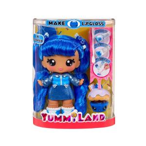 YUMMILAND BAMBOLA GRANDE + LIPGLOSS PET- RORY BLUEBERRY