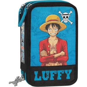 ASTUCCIO CORREDO 3 ZIP ONE PIECE MONKEY D.LUFFY