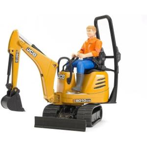 BRUDER JCB MICRO ESCAVATORE 8010 CTS CON FIGURA