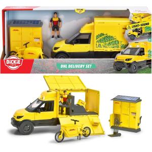 FURGONE DHL DELIVERY SET 25 CM CON PERSONAGGIO E ACCESSORI